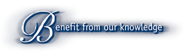 Benefit from our knowledge